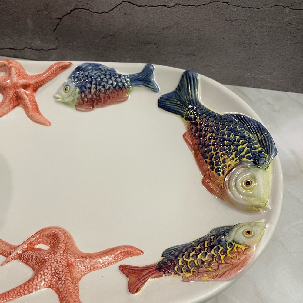 Bassano Italy Serving Bowl and Platter
Sea Life Fish VTG - Picture 4 of 10